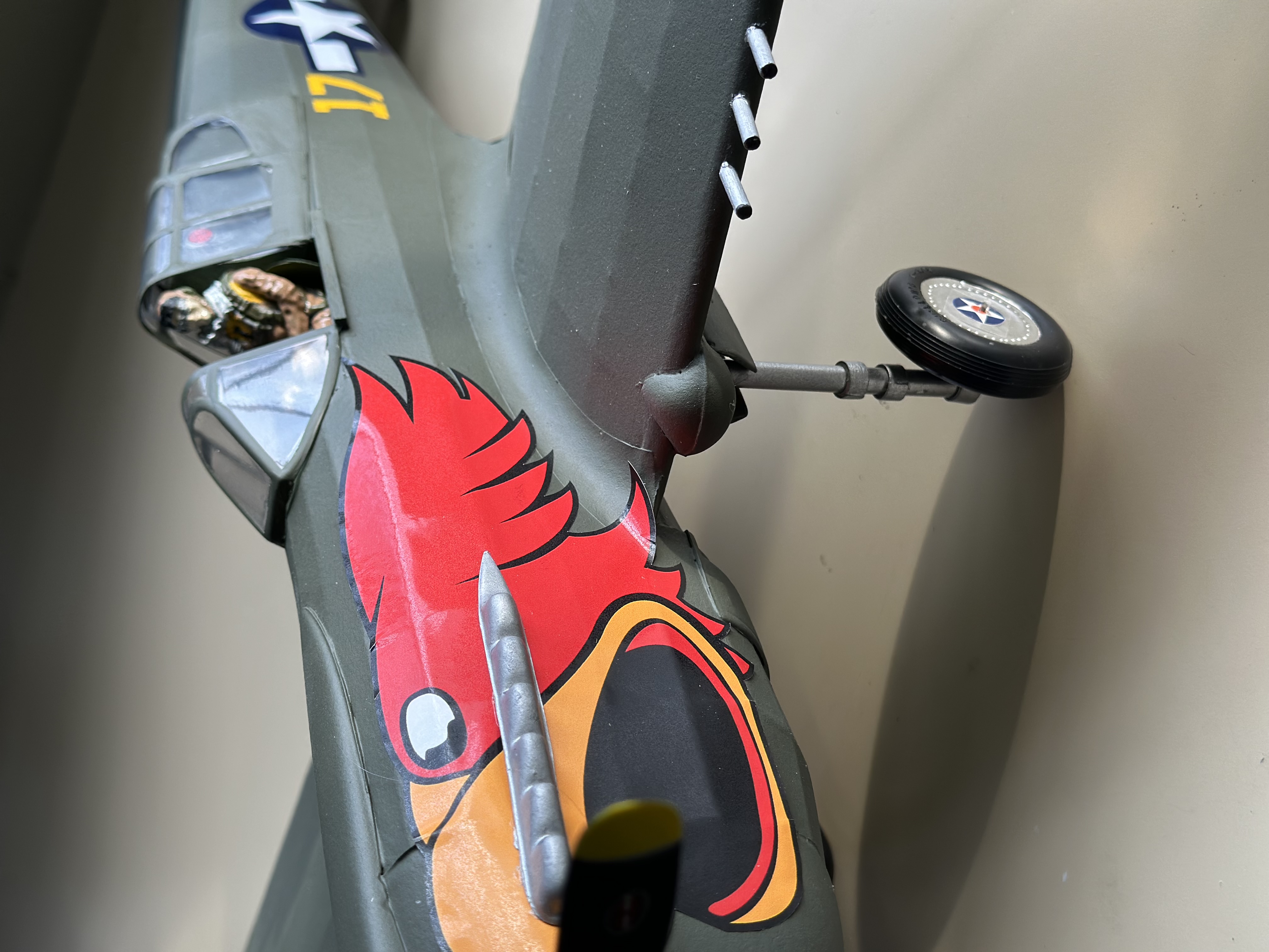 Close up of P-40 Warhawk
