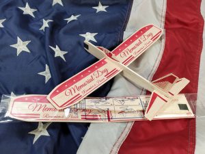 12" wingspan Memorial Day glider