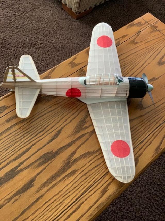 Zero built light for rubber powered flight