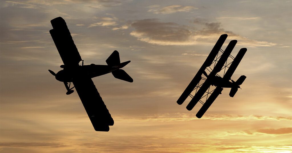 World War I dogfight