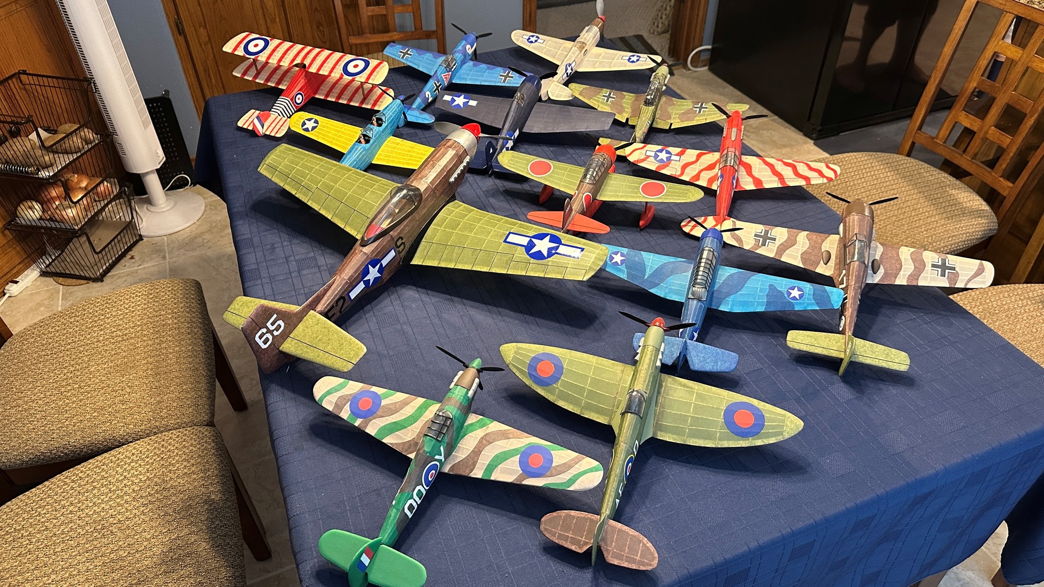 Static display of models built this year