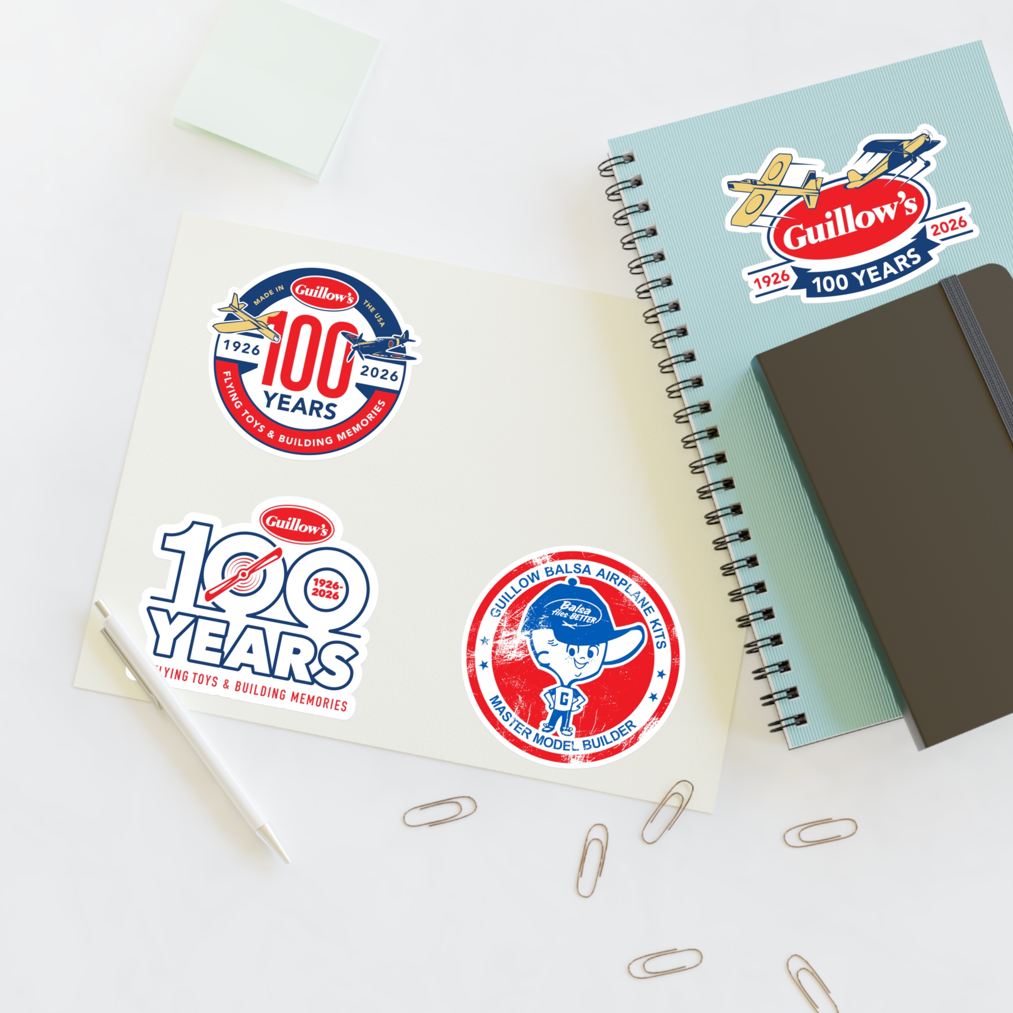 Guillow’s '100 Years' Sticker Sheet - Image 4