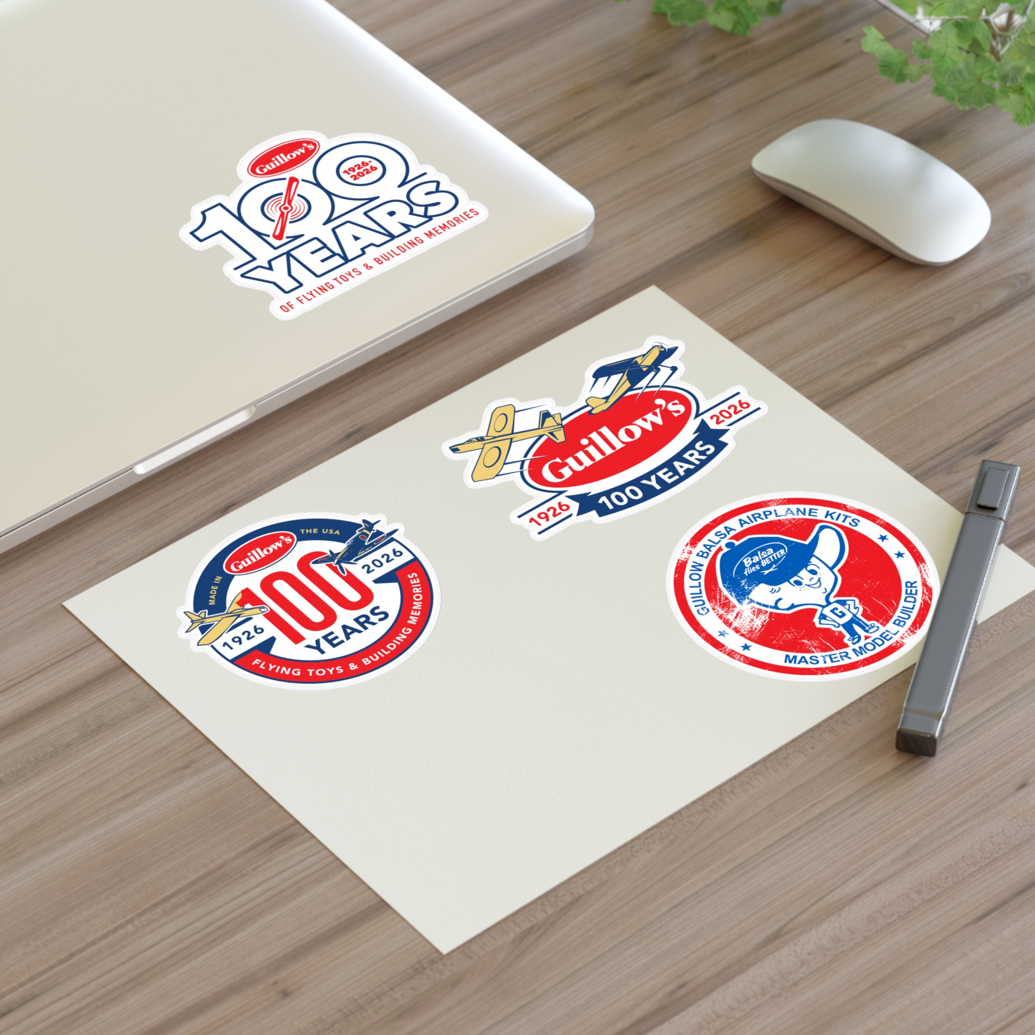Guillow’s '100 Years' Sticker Sheet - Image 3