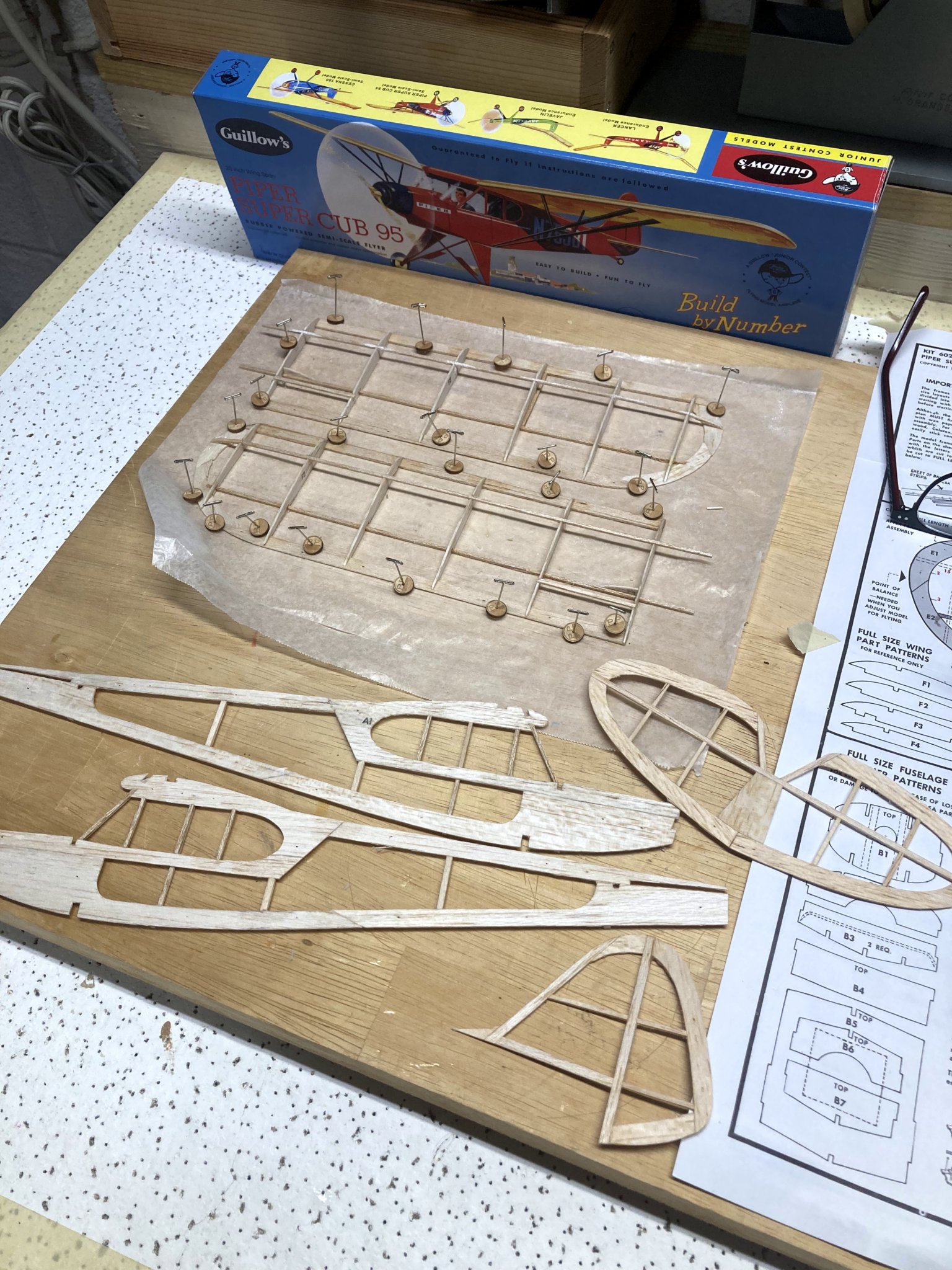 602 Piper Cub being built